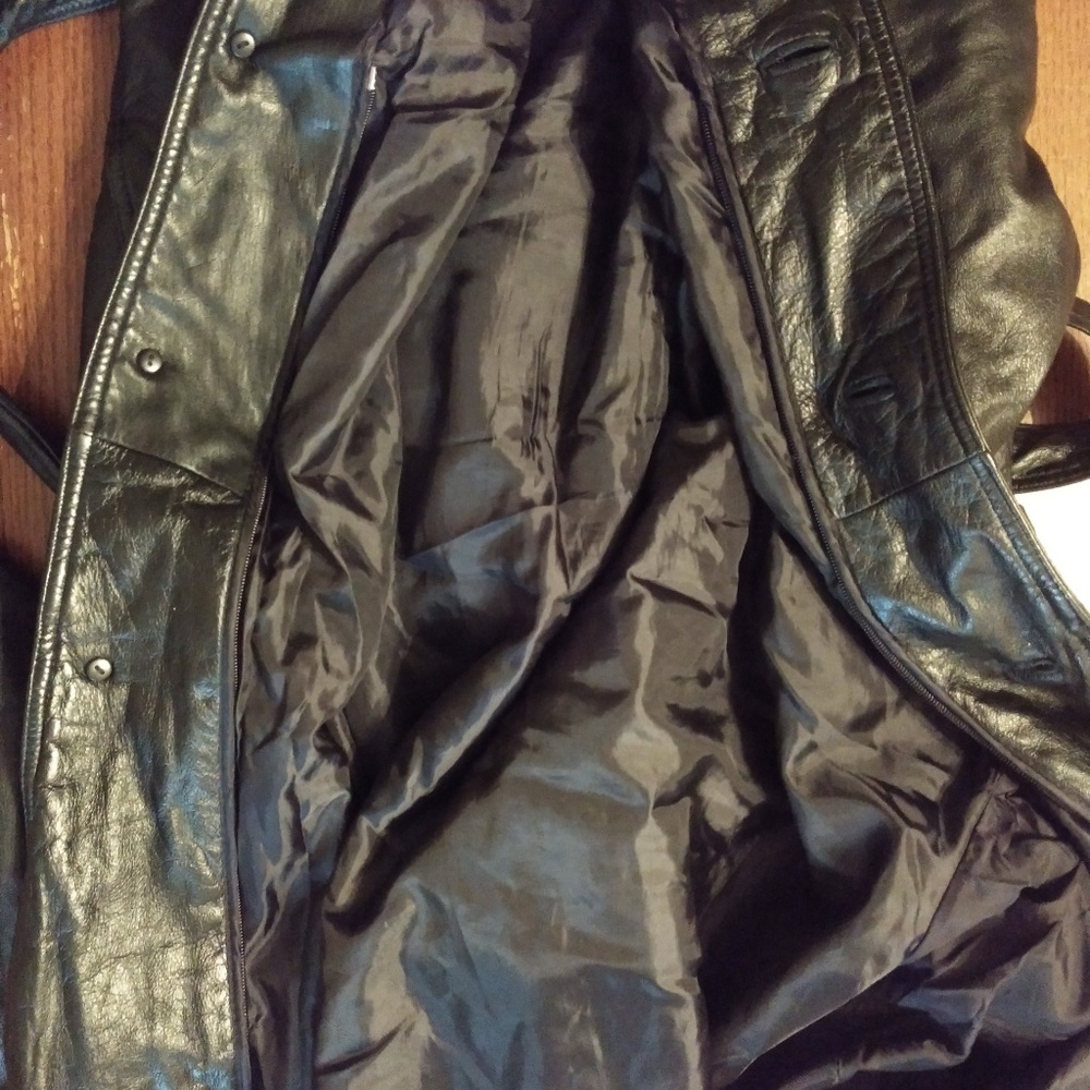 Wilsons leather knee length coat - Picture 4 of 8